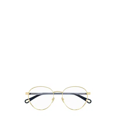 Chloé Round-frame Glasses In Nude