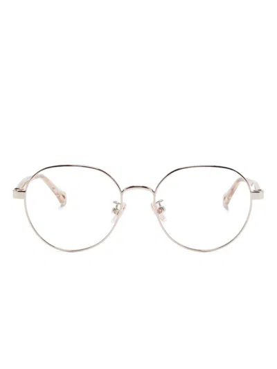 Chloé Round-frame Glasses In Nude