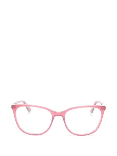 Chloé Round Frame Glasses In Pink