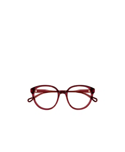 Chloé Round-frame Glasses In Red