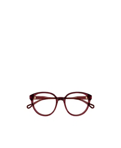 Chloé Round-frame Glasses In Red