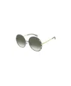 Chloé Round-frame Gradient-lens Sunglasses In Green