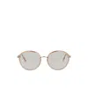 Chloé Round-frame Injection Sunglasses In Gold