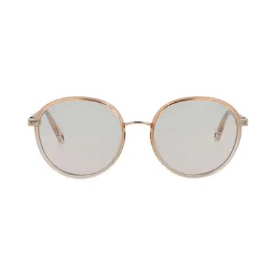 Pre-owned Chloé Round Frame Injection Sunglasses 'orange/transparent' | Women's Size Onesize