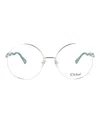 Chloé Square-frame Metal Optical Frames In Multi
