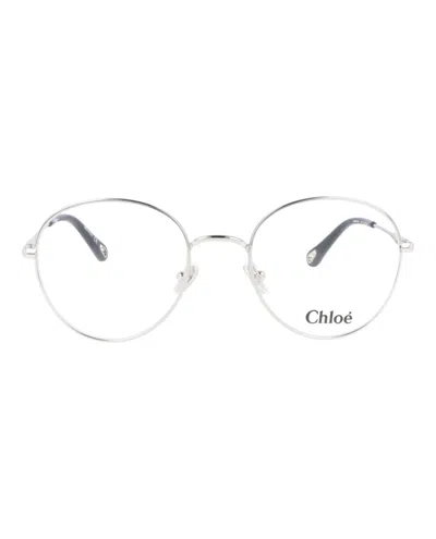 Chloé Round-frame Metal Optical Frames In Multi