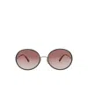 Chloé Round-frame Metal Sunglasses In Multi