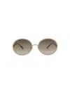 Chloé Round-frame Metal Sunglasses With Comfortable Nose Pads