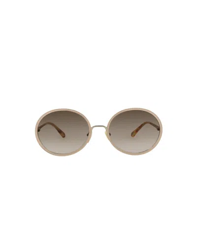 Chloé Round-frame Metal Sunglasses With Comfortable Nose Pads