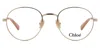 Chloé Round Frame Mirror In Nude