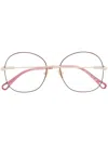 Chloé Round-frame Optical Glasses In Pink