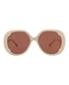 Chloé Chloe Womens White Ch0195s Round-frame Acetate Sunglasses