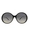 Chloé Round-frame Recycled Acetate Sunglasses In Black