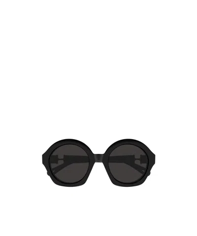 Chloé Round Frame Sunglasses In Black