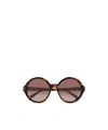 Chloé Round Frame Sunglasses In Brown