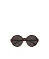 Chloé Round Frame Sunglasses In Brown