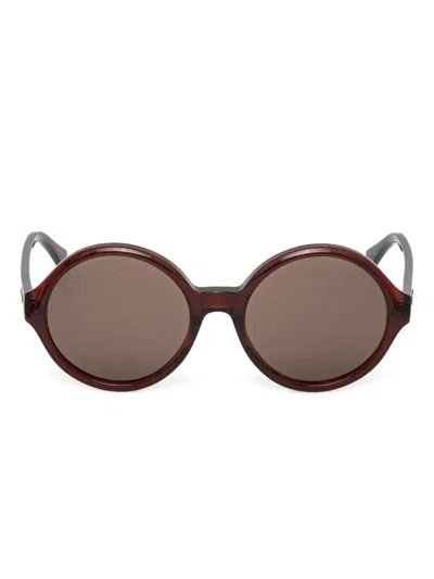 Chloé Round-frame Sunglasses In Brown