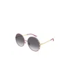 Chloé Round Frame Sunglasses In Gray