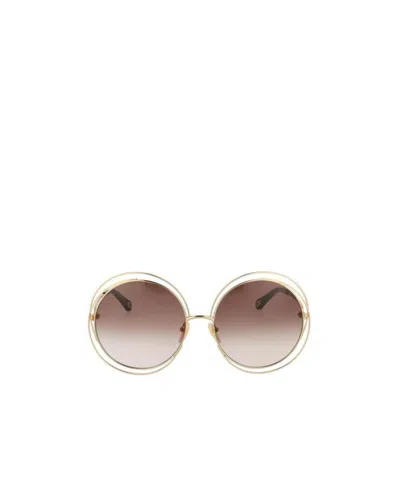 CHLOÉ CHLOÉ EYEWEAR ROUND FRAME SUNGLASSES