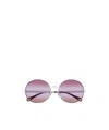 Chloé Eyewear Panthos Frame Sunglasses In Pink