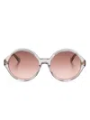 Chloé Round-frame Sunglasses In Purple