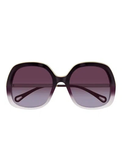 Chloé Round-frame Sunglasses In Brown