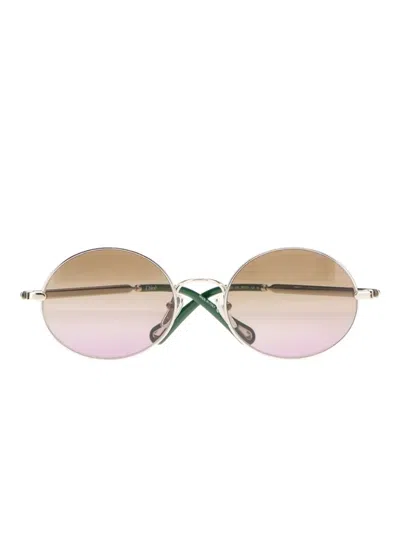 Chloé Round-frame Sunglasses In Silver