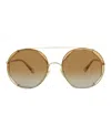 Chloé Round-frame Sunglasses With Metal Construction And Acetate Temples