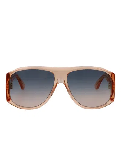 Chloé Round-frames Sunglasses In Multi