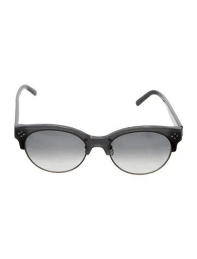 Pre-owned Chloé Round Gradient Sunglasses In Blue