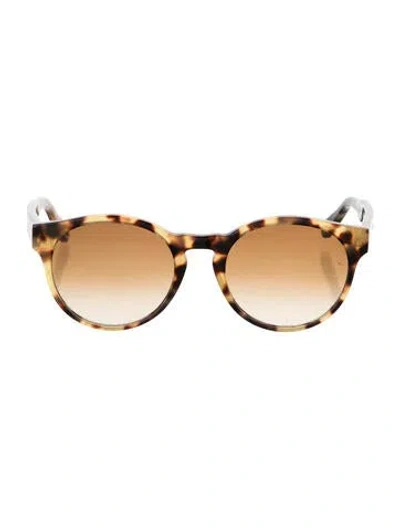 Pre-owned Chloé Round Gradient Sunglasses In Brown