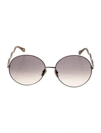 Pre-owned Chloé Round Gradient Sunglasses In Neutral