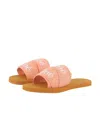 Chloé Logo-print Flip Flops In Pink