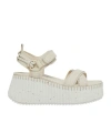 Chloé Nama Sandals In White
