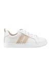 Chloé Round Head Low-cut Sneakers In White