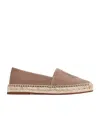 Chloé Pary Khaki Flat Espadrilles In Nude