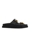 Chloé Womens Chloe Nil Double-strap Cowhide Mules In Black
