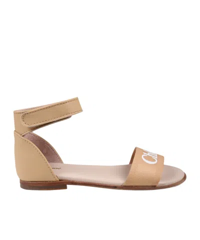 CHLOÉ LOGO-PRINT SANDALS