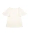 Chloé Round-necked Shirt In White