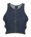 Chloé Chloe Denim Top In Black