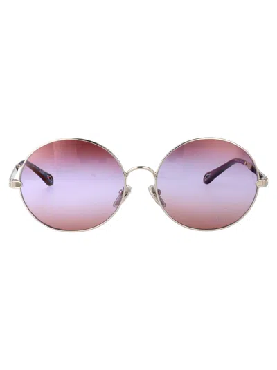 Chloé Chloe Round Sunglasses Ch0281 S 003 In Multi