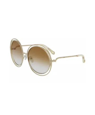 Chloé Round Sunglasses In Nude