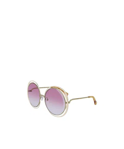 Chloé Round Sunglasses In Pink