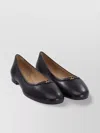 CHLOÉ ROUND TOE LEATHER BALLERINA SHOES