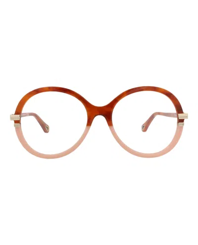 Chloé Round-frame Bio Acetate Optical Frames In Multi