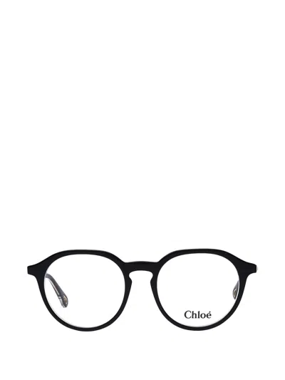Chloé Round-frame Glasses In Black