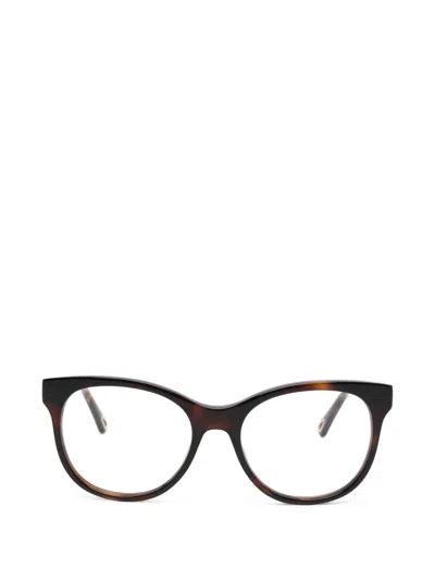 Chloé Round-frame Glasses In Brown