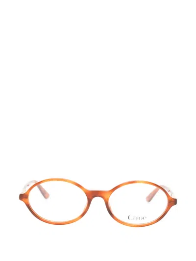 Chloé Round-frame Glasses In Brown
