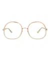 Chloé Round-frame Injection Optical Frames In Gold