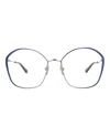 Chloé Round-frame Metal Optical Frames In Blue